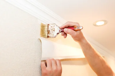 Pose de papier peint à Saint-Genest — revêtements muraux et toiles de verre